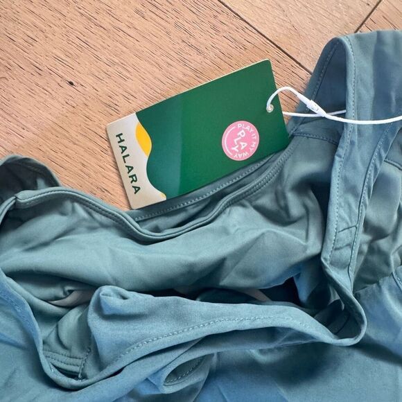 $55 Halara Backless Racerback Side Pocket High Low Flowy Midi Quick Dry Casual D - Picture 5 of 7